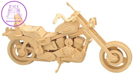 WOODEN TOY , WCK 3D puzzle Motorka Harley Davidson