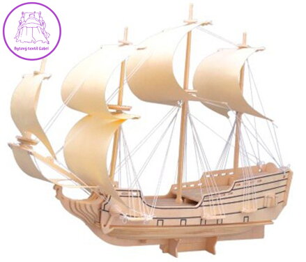 WOODEN TOY , WCK 3D puzzle Válečná loď - plachetnice Orel 3D