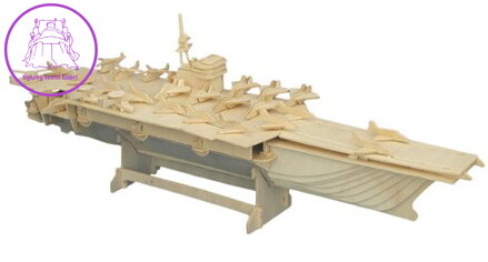 WOODEN TOY , WCK 3D puzzle Letadlová loď