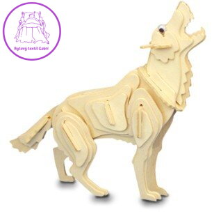 WOODEN TOY , WCK 3D puzzle Vlk