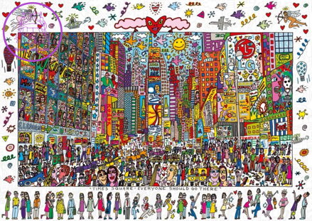 RAVENSBURGER Puzzle Times Square - Everyone should go there 1000 dílků
