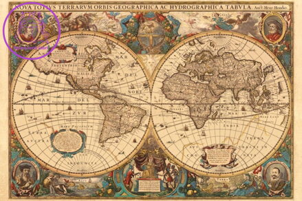 RAVENSBURGER Puzzle Historická mapa r.1630, 5000 dílků