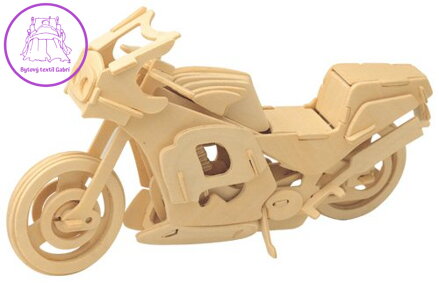 WOODEN TOY , WCK 3D puzzle Závodní motorka