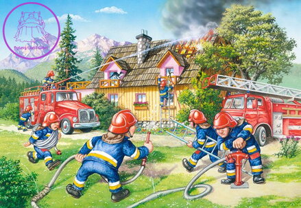 CASTORLAND Puzzle Hasiči MAXI 40 dílků