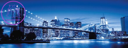 RAVENSBURGER Panoramatické puzzle Zářivý New York 1000 dílků