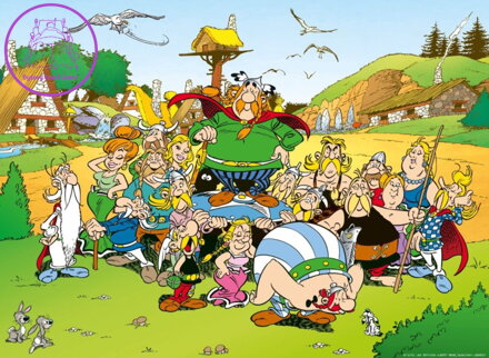 RAVENSBURGER Puzzle Asterix a Obelix: Vesnička 500 dílků