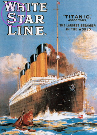 EUROGRAPHICS Puzzle Plakát: Titanic 1000 dílků