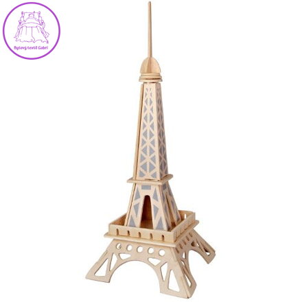 WOODEN TOY , WCK 3D puzzle Eiffelova věž mini