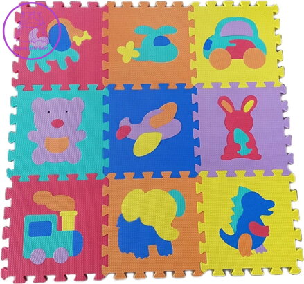 Pěnové puzzle Zvířata a doprava I (30x30)