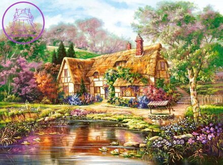 CASTORLAND Puzzle Soumrak u rybníka 3000 dílků
