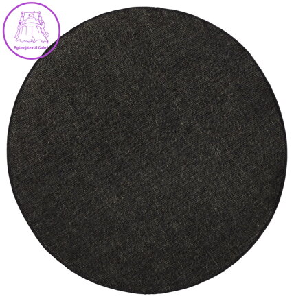 Kusový koberec Twin-Wendeteppiche 103096 black cream kruh – na ven i na doma