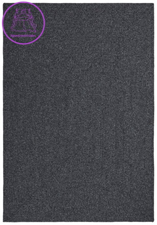 Kusový koberec Braided 105550 Dark Grey – na ven i na doma