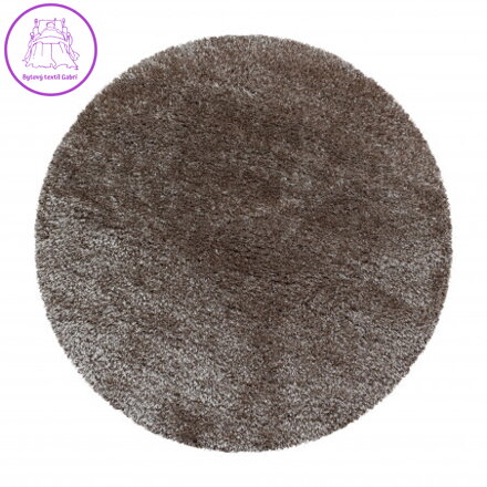 Kusový koberec Brilliant Shaggy 4200 Taupe kruh
