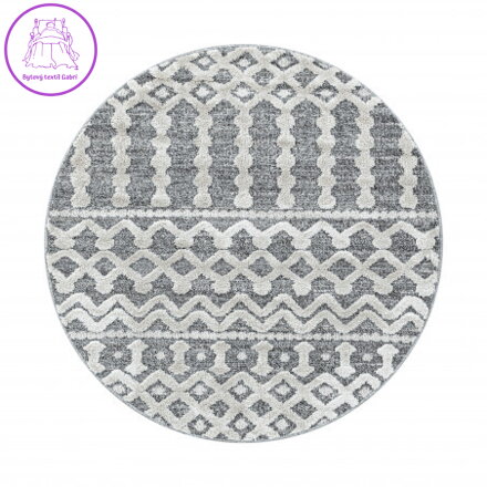 Kusový koberec Pisa 4710 Grey kruh
