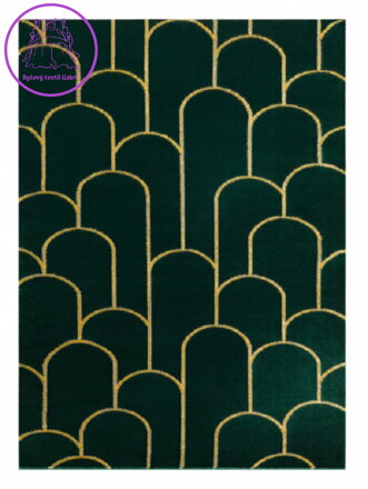 Kusový koberec Emerald 1021 green and gold