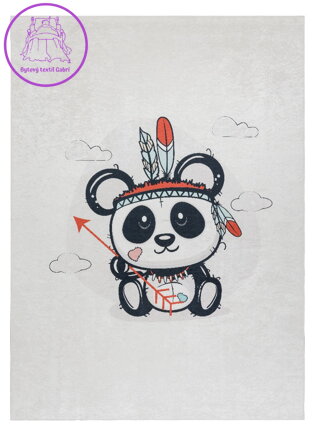 Dětský kusový koberec Bambino 1129 Panda cream