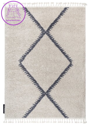 Kusový koberec Berber Maknes B5910 cream and grey