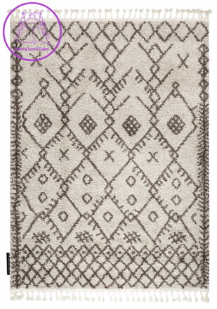 Kusový koberec Berber Tanger B5940 cream and brown