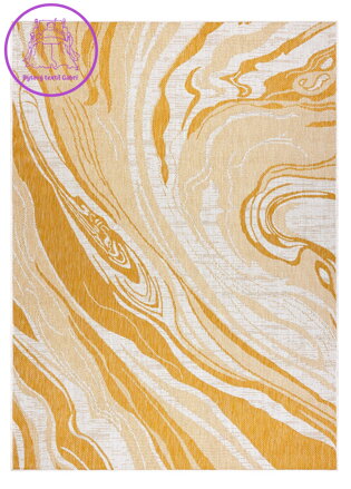 Kusový koberec Sion Sisal Marble 22169 ecru/yellow – na ven i na doma