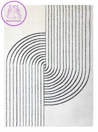 Kusový koberec Mode 8587 geometric cream/black