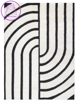 Kusový koberec Mode 8631 geometric cream/black