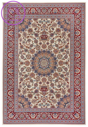 Kusový koberec Flair 105714 Cream Red – na ven i na doma