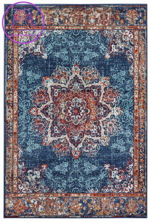 Kusový koberec Luxor 105637 Maderno Blue Multicolor