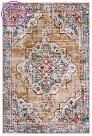 Kusový koberec Luxor 105645 Strozzi Red Multicolor
