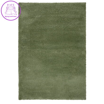 Kusový koberec Shaggy Teddy Olive