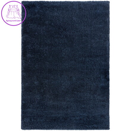 Kusový koberec Shaggy Teddy Navy