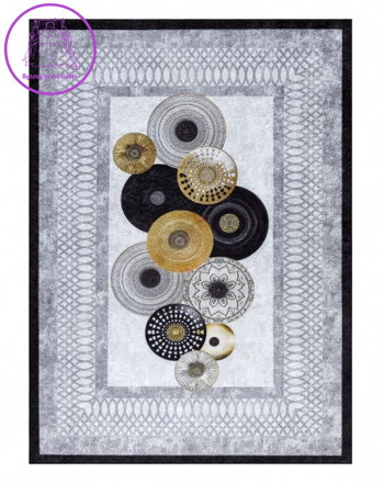 Kusový koberec Miro 51130.807 Circles grey
