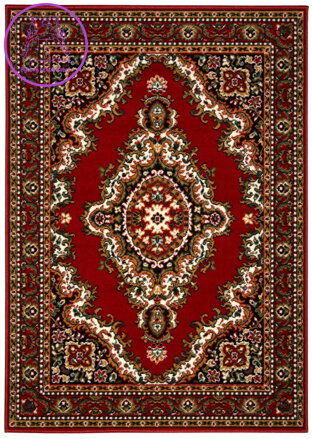Kusový koberec TEHERAN T-102 red