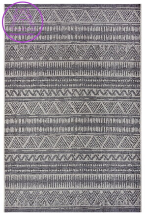 Kusový koberec Clyde 105906 Loto Grey Beige – na ven i na doma