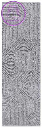 Běhoun Gallery 106091 Light Grey z kolekce Elle