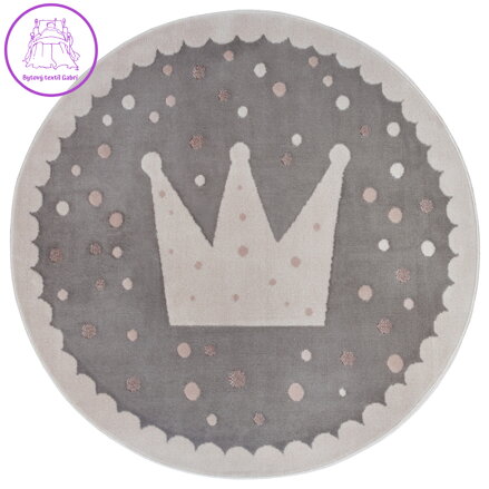 Dětský koberec Adventures 105969 Cream Grey kruh