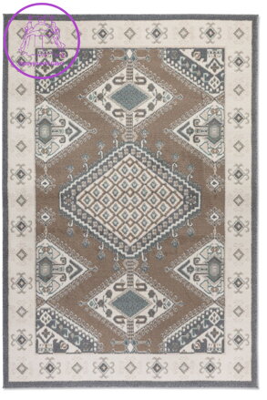 Kusový koberec Terrain 106003 Brown Cream