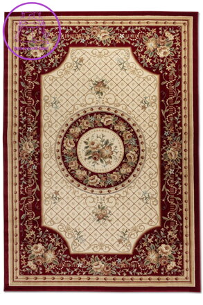 Kusový koberec Herat 105994 Red Cream