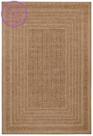 Kusový koberec Forest 103992 Beige/Brown – na ven i na doma