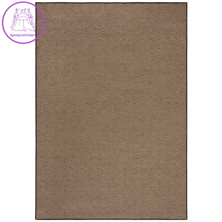 Kusový koberec Geometric Jute Black