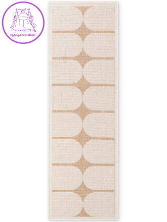 Běhoun Duet Bowen Beige/White - na ven i na doma