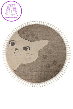 Dětský kusový koberec My Fano 396 Cats kruh