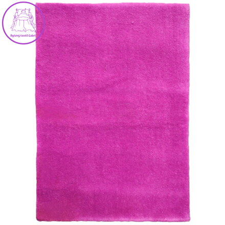 Ručně všívaný kusový koberec Asra wool lila