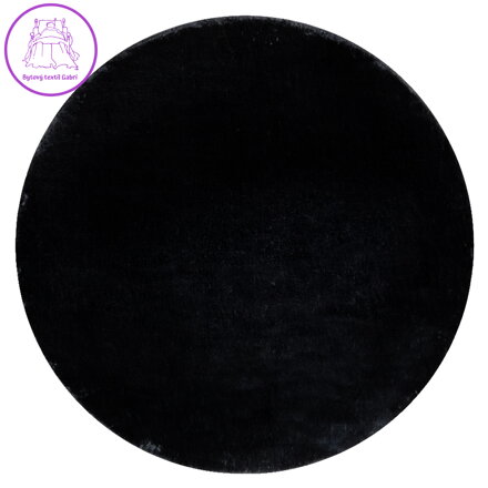 Kusový koberec Visco Rabbit Black 5 kruh