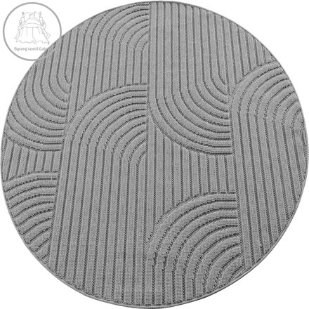 Kusový koberec Helix 2201 silver kruh