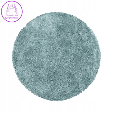 Kusový koberec Fluffy Shaggy 3500 blue kruh