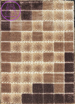 Kusový koberec Seher 3D 2615 Brown Beige