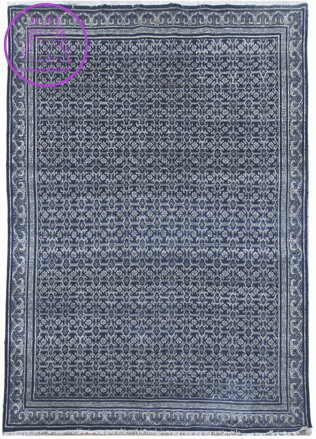 Ručně vázaný kusový koberec Diamond DC-OC Denim blue/silver