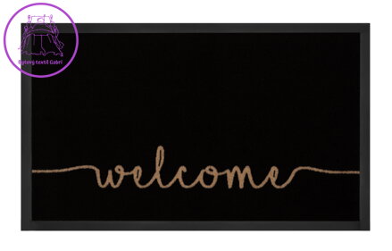 Protiskluzová rohožka Welcome 103796 Anthracite Creme - na ven i na doma