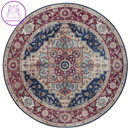 Kusový koberec Asmar 104017 Indigo/Blue kruh