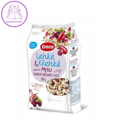 Mysli lehké křehké kanadské brusinky a goji 550g Emco 309